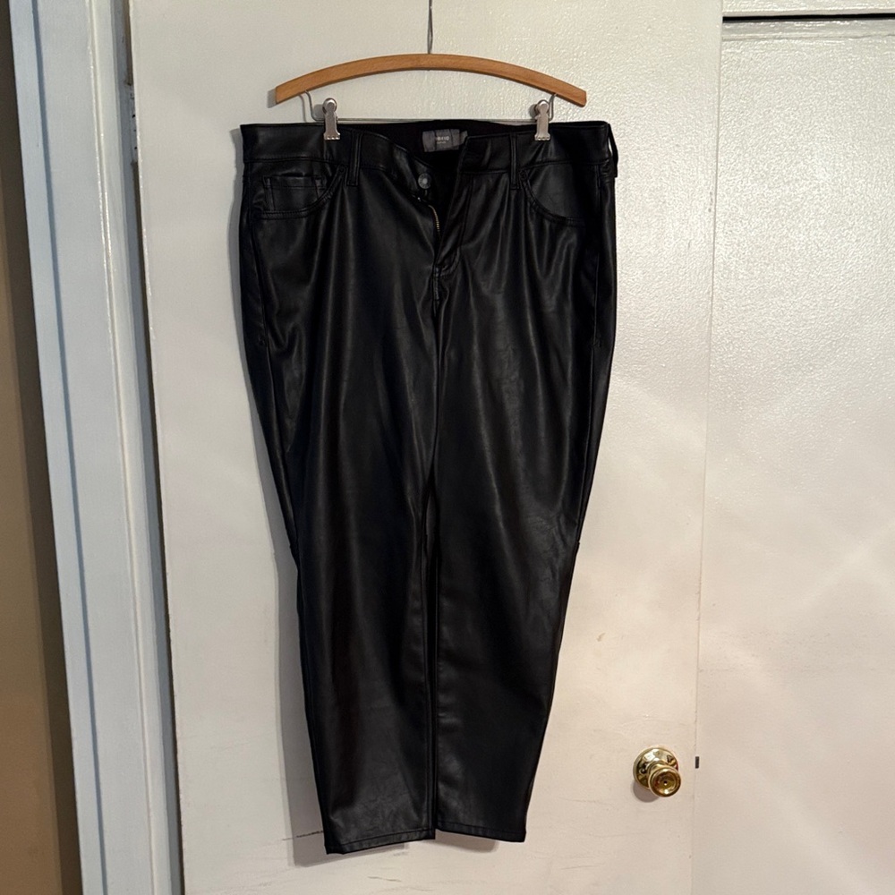 Torrid Black Faux Leather Pants